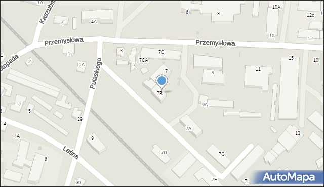 Morąg, Przemysłowa, 7ba, mapa Morąg