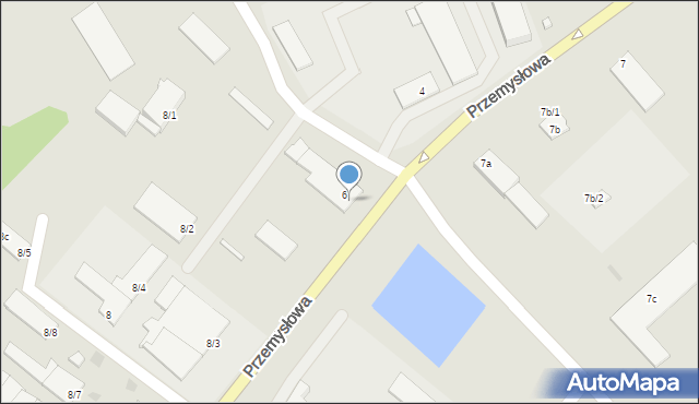 Mrągowo, Przemysłowa, 6a, mapa Mrągowo