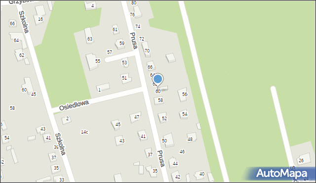 Mrozy, Prusa Bolesława, 60, mapa Mrozy
