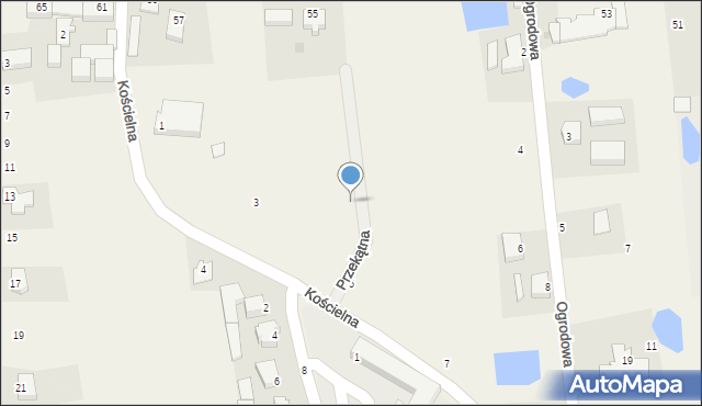 Mścice, Przekątna, 3, mapa Mścice