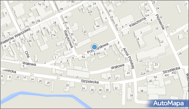 Myślibórz, Przemysłowa, 8, mapa Myślibórz