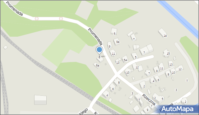 Mysłowice, Promenada, 6, mapa Mysłowice