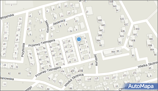 Mysłowice, Przerwy-Tetmajera Kazimierza, 3, mapa Mysłowice