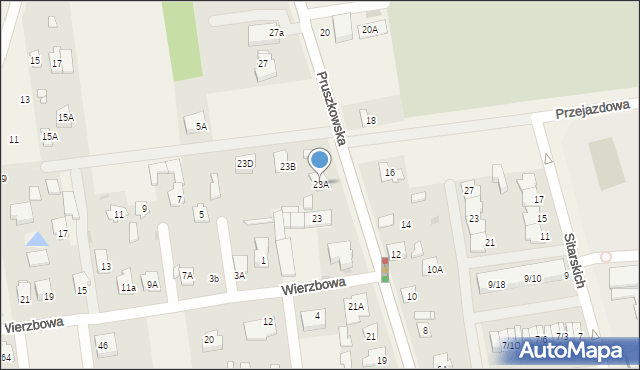 Nadarzyn, Pruszkowska, 23A, mapa Nadarzyn