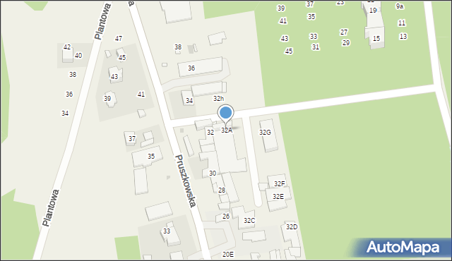 Nadarzyn, Pruszkowska, 32A, mapa Nadarzyn