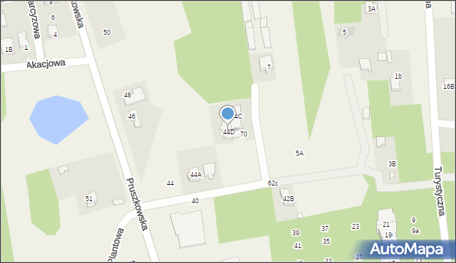Nadarzyn, Pruszkowska, 44D, mapa Nadarzyn