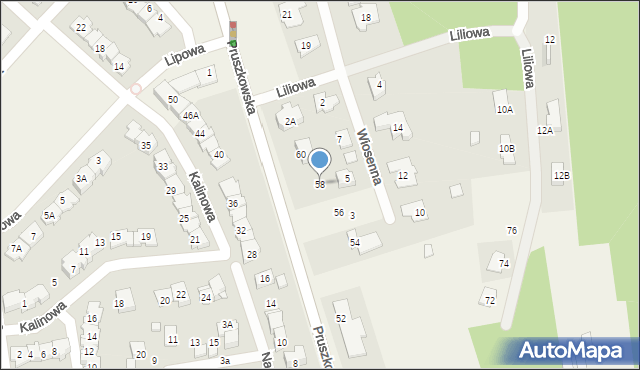 Nadarzyn, Pruszkowska, 58, mapa Nadarzyn