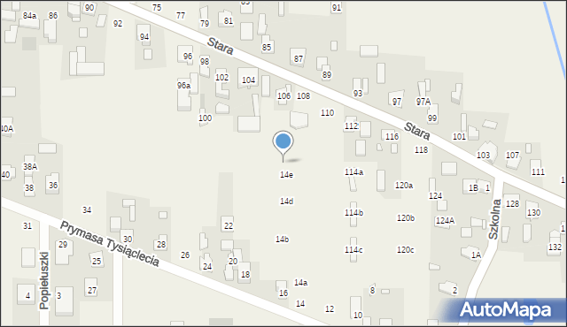 Nadma, Prymasa Tysiąclecia, 14f, mapa Nadma