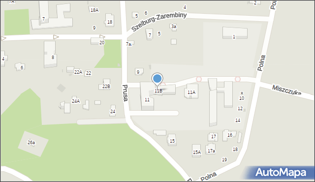 Nałęczów, Prusa Bolesława, 11B, mapa Nałęczów