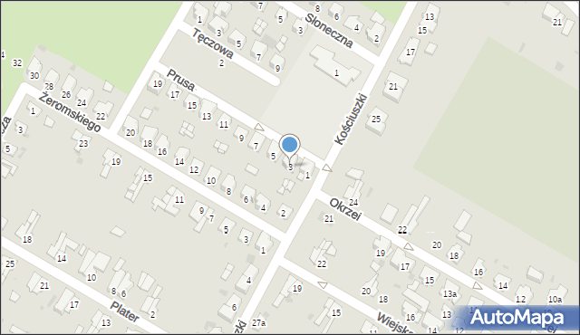 Namysłów, Prusa Bolesława, 3, mapa Namysłów