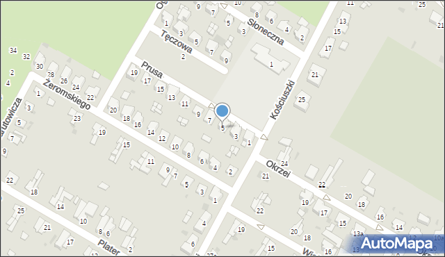 Namysłów, Prusa Bolesława, 5, mapa Namysłów