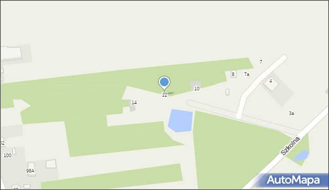 Nieborów, Projektowa, 12, mapa Nieborów