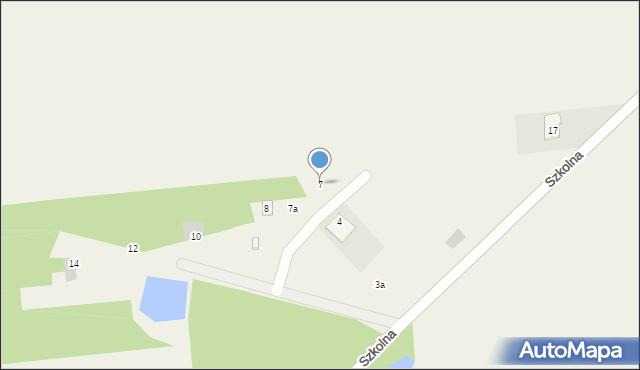 Nieborów, Projektowa, 7, mapa Nieborów