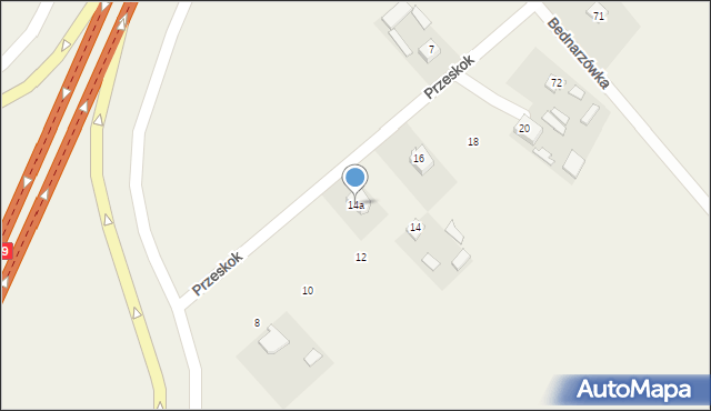 Niedrzwica Duża, Przeskok, 14a, mapa Niedrzwica Duża