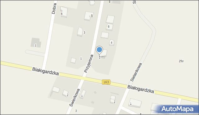 Niekanin, Przyjemna, 2, mapa Niekanin