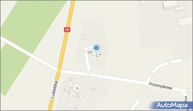 Niemce, Przemysłowa, 1, mapa Niemce