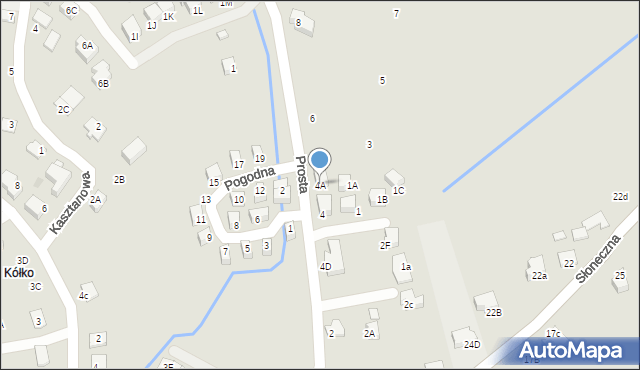 Niepołomice, Prosta, 4A, mapa Niepołomice