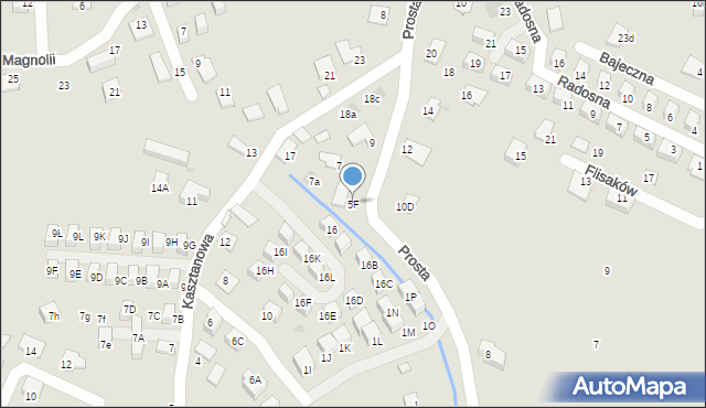 Niepołomice, Prosta, 5F, mapa Niepołomice