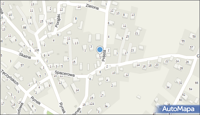 Nowa Góra, Prosta, 1, mapa Nowa Góra