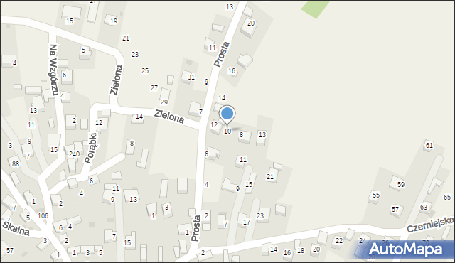 Nowa Góra, Prosta, 10, mapa Nowa Góra