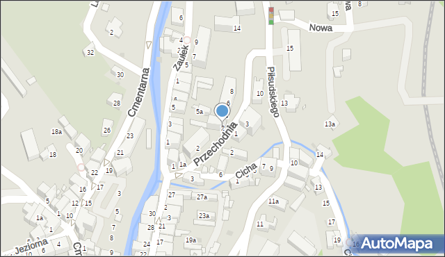 Nowa Ruda, Przechodnia, 2, mapa Nowa Ruda