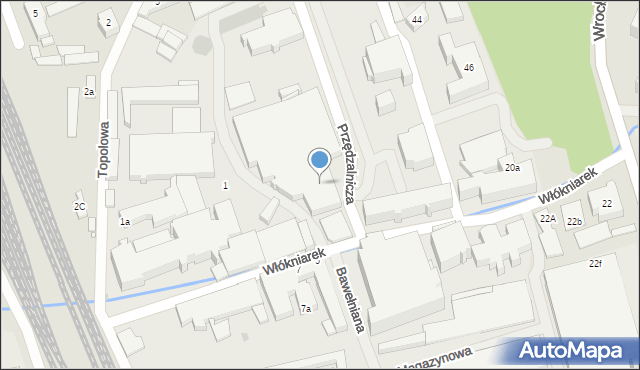 Nowa Sól, Przędzalnicza, 3, mapa Nowa Sól