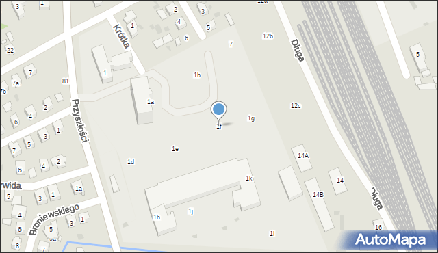 Nowa Sól, Przyszłości, 1f, mapa Nowa Sól