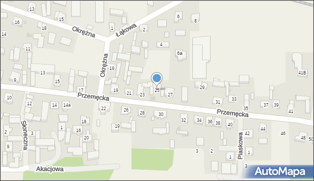 Nowa Wieś, Przemęcka, 25, mapa Nowa Wieś