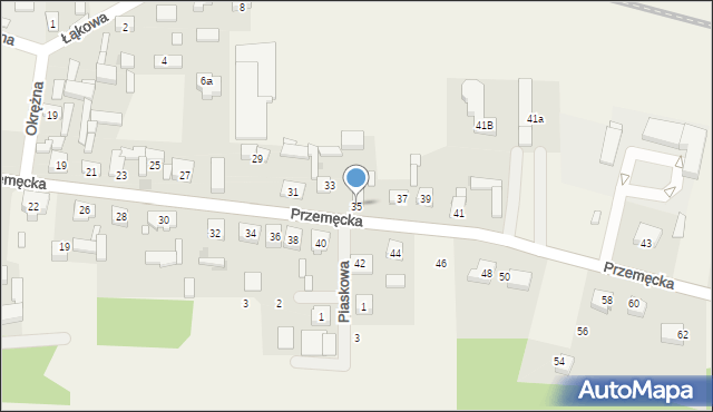 Nowa Wieś, Przemęcka, 35, mapa Nowa Wieś