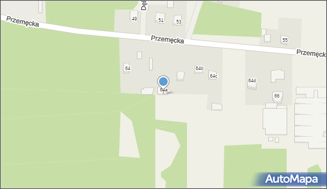 Nowa Wieś, Przemęcka, 64f, mapa Nowa Wieś