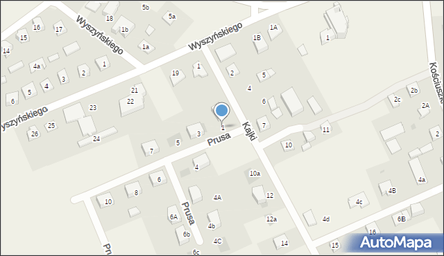 Nowa Wieś Ełcka, Prusa Bolesława, 1, mapa Nowa Wieś Ełcka