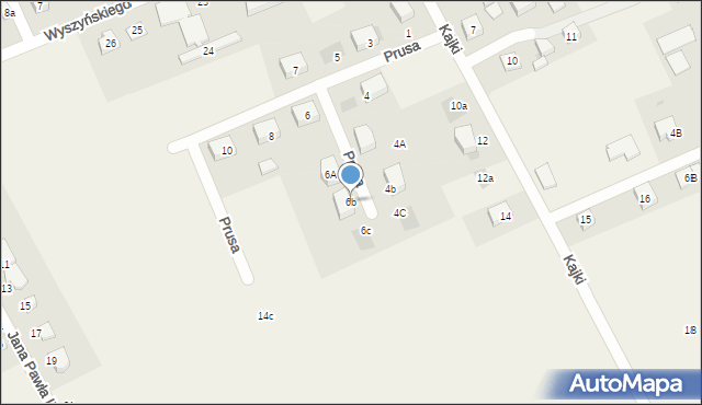 Nowa Wieś Ełcka, Prusa Bolesława, 6b, mapa Nowa Wieś Ełcka