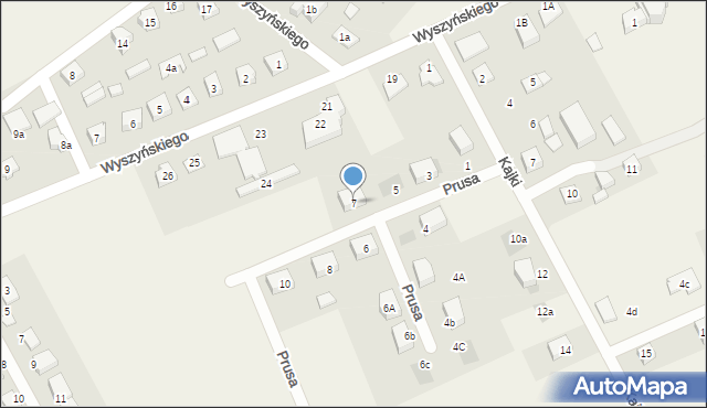 Nowa Wieś Ełcka, Prusa Bolesława, 7, mapa Nowa Wieś Ełcka