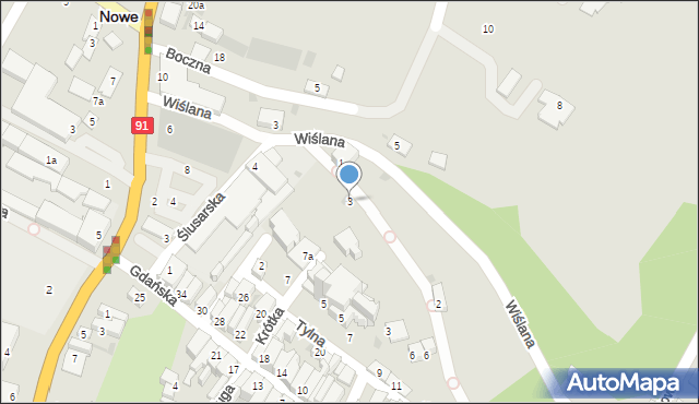 Nowe, Przykop, 3, mapa Nowe