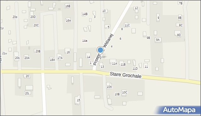 Nowe Grochale, Przeprawy Wiślanej, 2, mapa Nowe Grochale