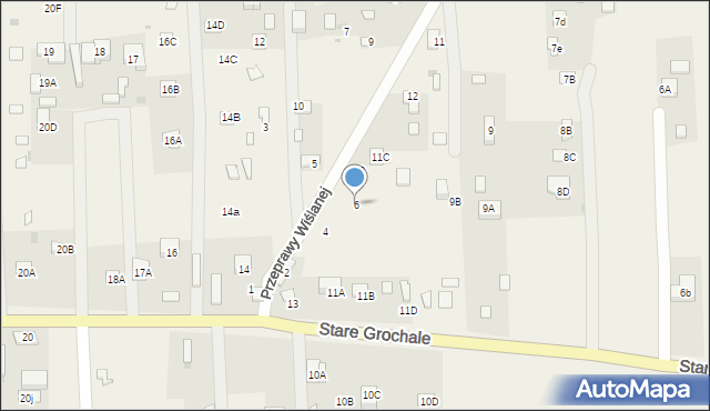 Nowe Grochale, Przeprawy Wiślanej, 6, mapa Nowe Grochale