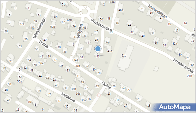 Nowe Grocholice, Pruszkowska, 43, mapa Nowe Grocholice
