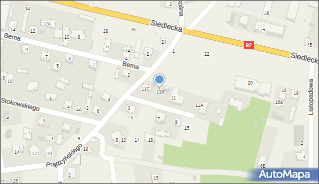 Nowe Iganie, Prądzyńskiego Ignacego, gen., 11d, mapa Nowe Iganie