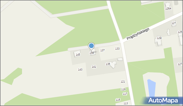 Nowe Iganie, Prądzyńskiego Ignacego, gen., 139, mapa Nowe Iganie