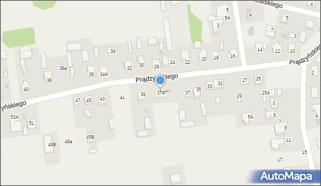 Nowe Iganie, Prądzyńskiego Ignacego, gen., 37A, mapa Nowe Iganie