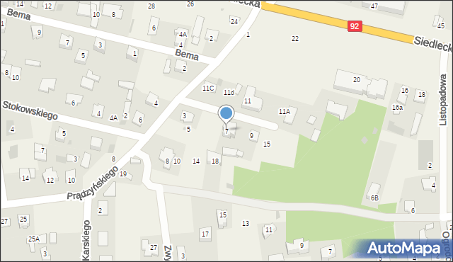 Nowe Iganie, Prądzyńskiego Ignacego, gen., 7, mapa Nowe Iganie