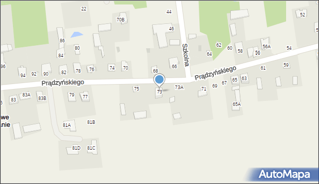 Nowe Iganie, Prądzyńskiego Ignacego, gen., 73, mapa Nowe Iganie