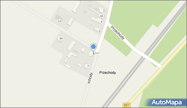 Nowosady, Przechody, 6, mapa Nowosady