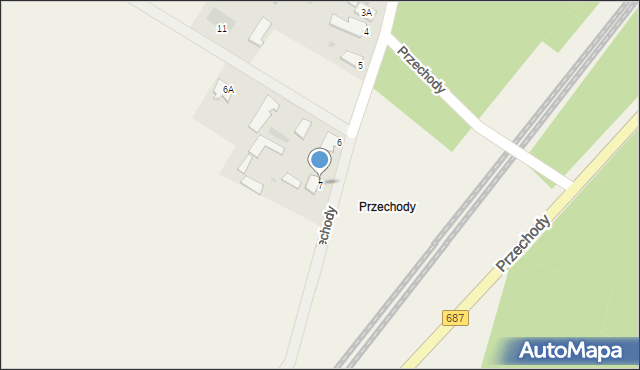 Nowosady, Przechody, 7, mapa Nowosady