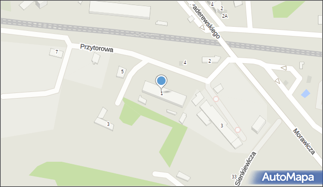 Nowy Dwór Mazowiecki, Przytorowa, 1, mapa Nowy Dwór Mazowiecki