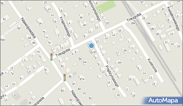 Nowy Sącz, Prądzyńskiego Ignacego, gen., 2, mapa Nowego Sącza