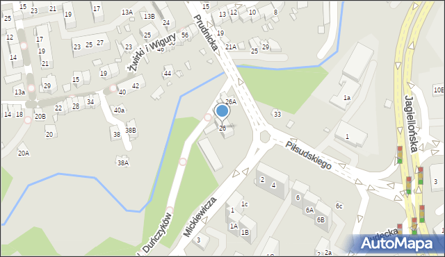 Nysa, Prudnicka, 26, mapa Nysy