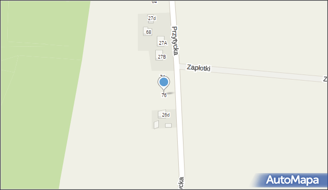 Oblas, Przytycka, 76, mapa Oblas