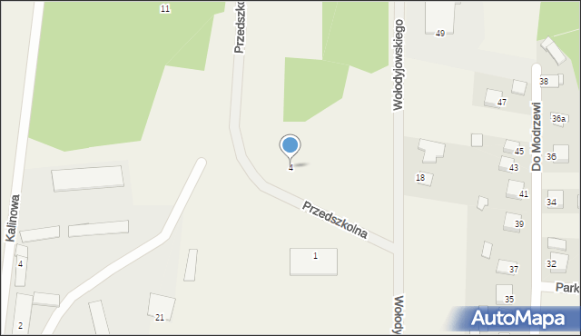 Oblęgorek, Przedszkolna, 4, mapa Oblęgorek