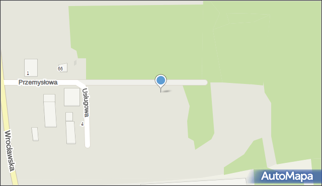 Oborniki Śląskie, Przemysłowa, 8, mapa Oborniki Śląskie